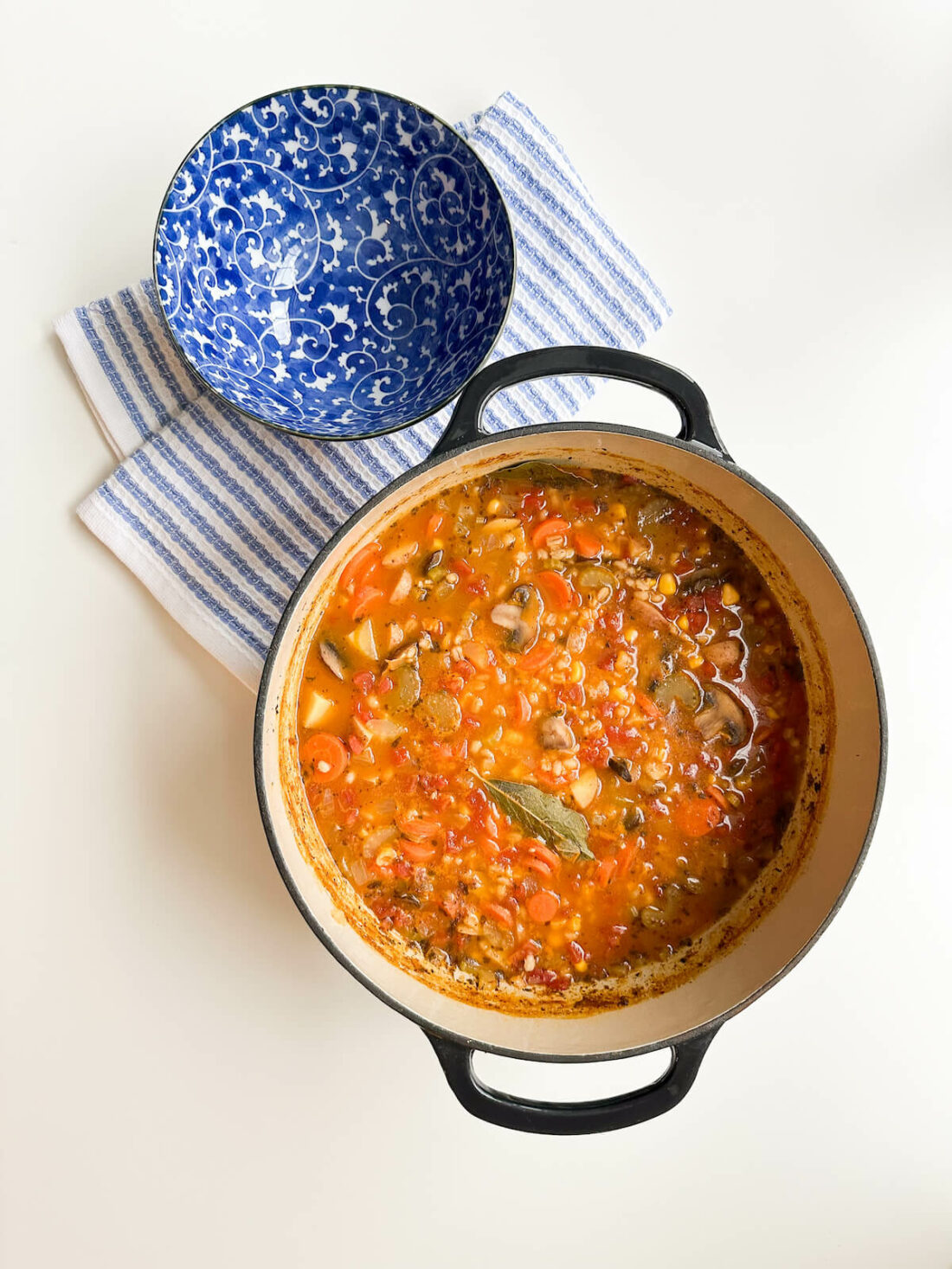 This Easy Vegetable Barley Soup recipe will warm you up and keep full in the cold winter months.