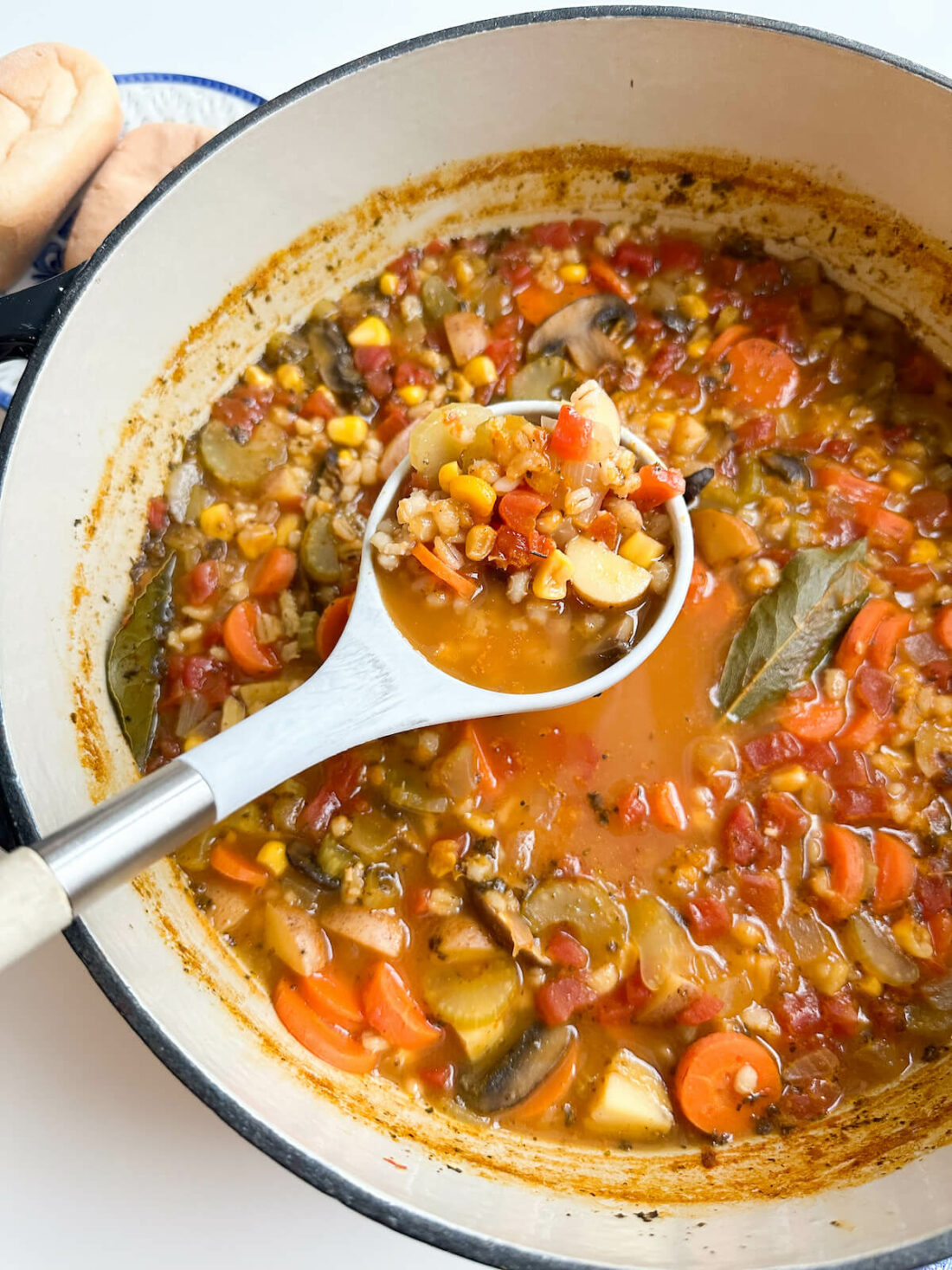 This easy vegetable barley soup will warm you up and keep full in the cold winter months.