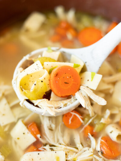 Easy Slow Cooker Chicken Noodle Soup